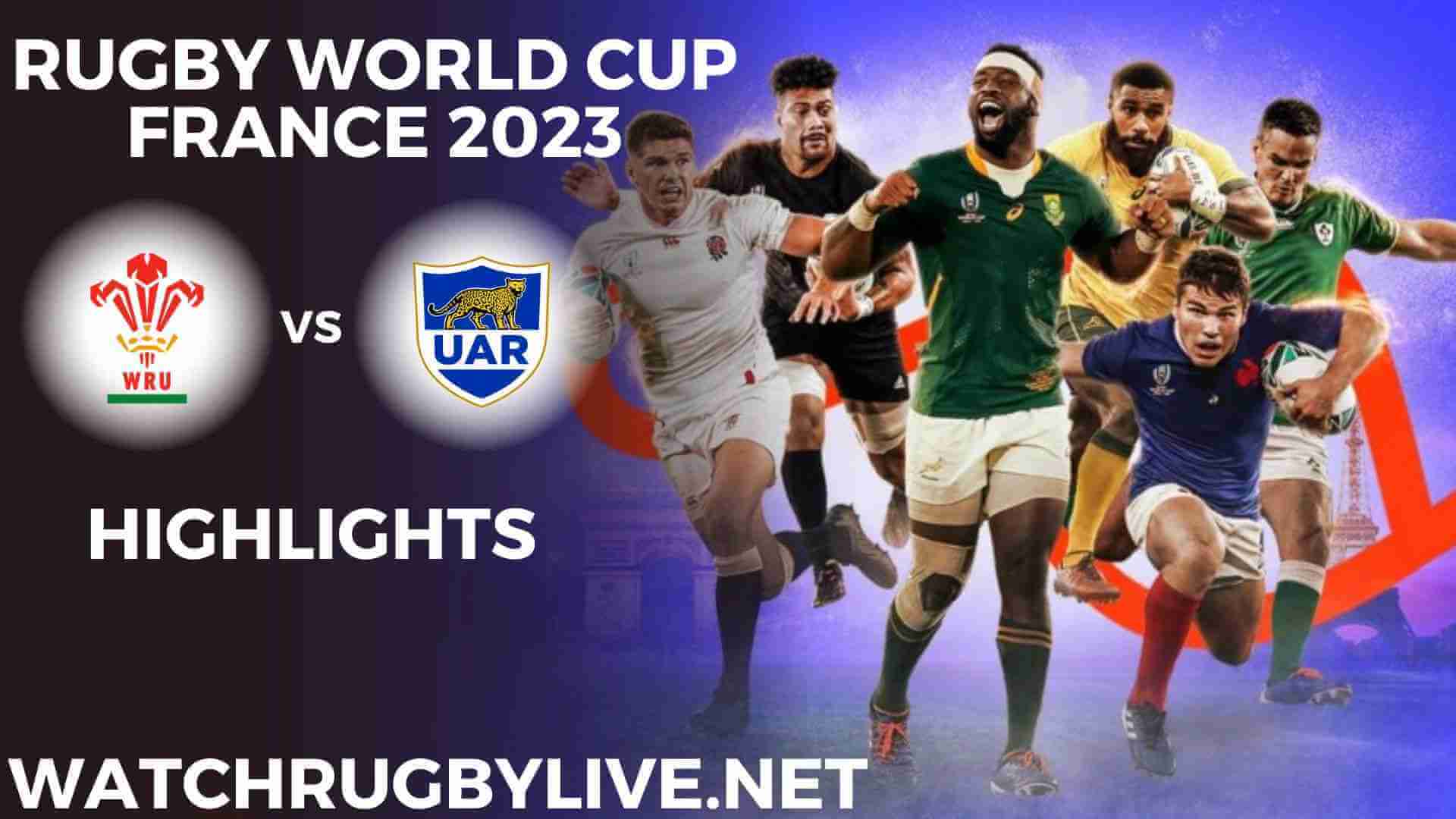 Wales Vs Argentina Highlights Rugby World Cup 2023 QF